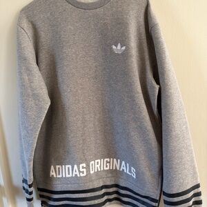 Adidas Originals Crewneck Gray Sweatshirt